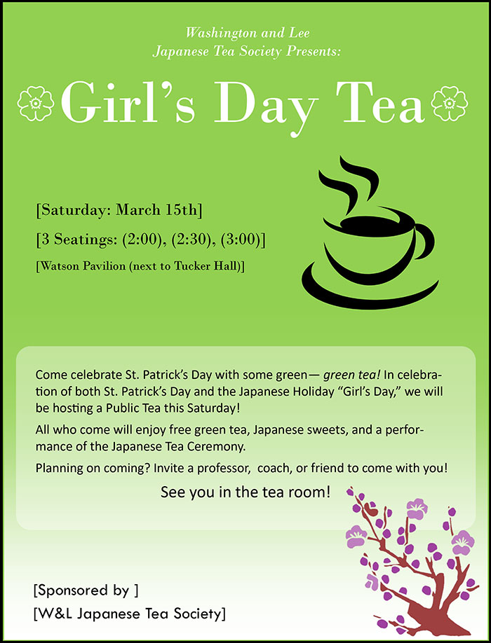Girl's Day Tea Demonstrations